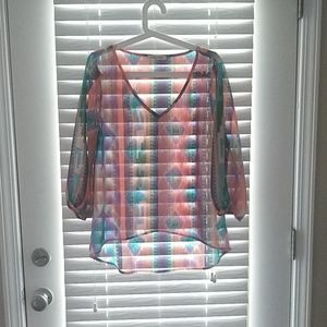 Tribal print blouse